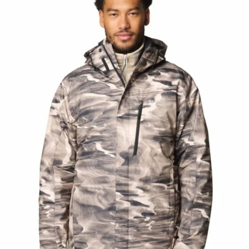 The Columbia Whirlibird V Printed Interchange Jacket in men's L & XXL MSRP $230